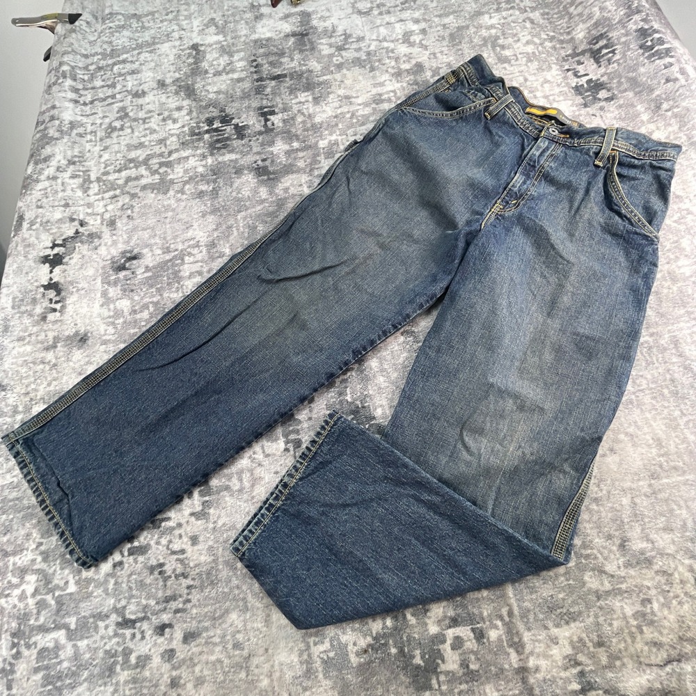 Vtg Levi's SilverTab Mens 32x30 Baggy Carpenter Jeans Blue Denim Wide Leg Style